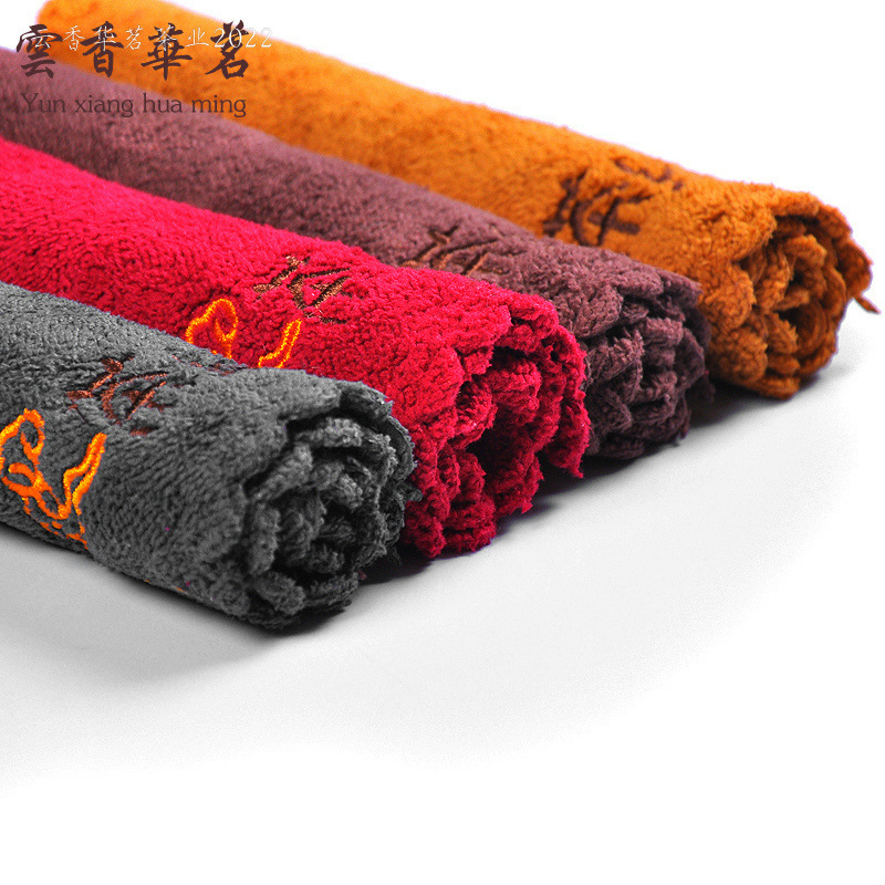 Tea cloth, thickened absorbent tea towel, pot towel, rectangular pure cotton and linen, tea set accessories, high quality cleaning cloth