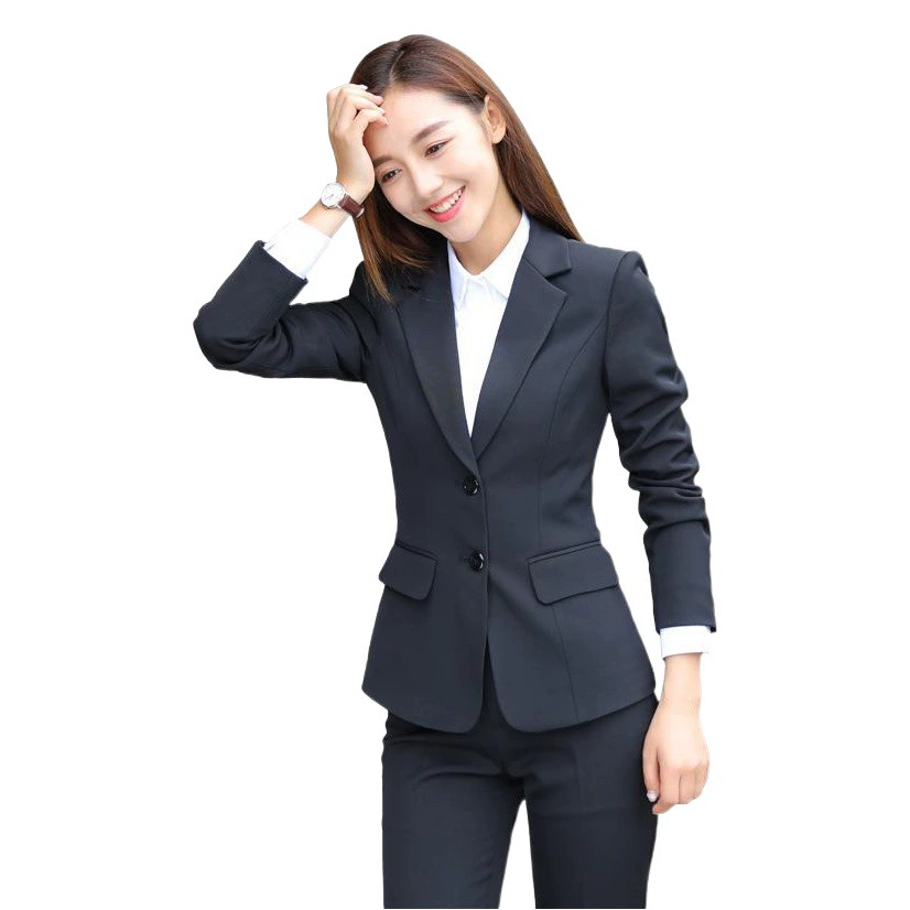 OL комбинезоны Деловая одежда Женская корейская мода темперамент формальная одежда Студенты колледжа интервью осенне-зимний костюм женский