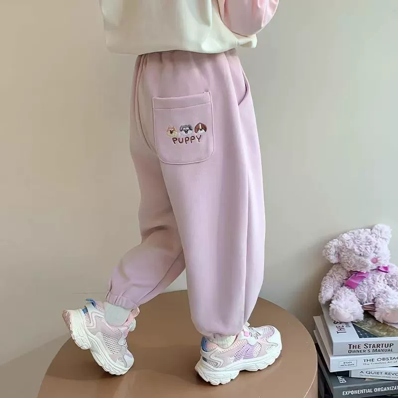 Детские брюки Весна и Осень 2025 Новый мужской и женский детский стиль дикие брюки