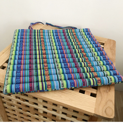 444Z wholesale out of season!  Bamboo row cushion chair cushion jacquard old coarse cloth office bay window cushion dining chair cushion couch