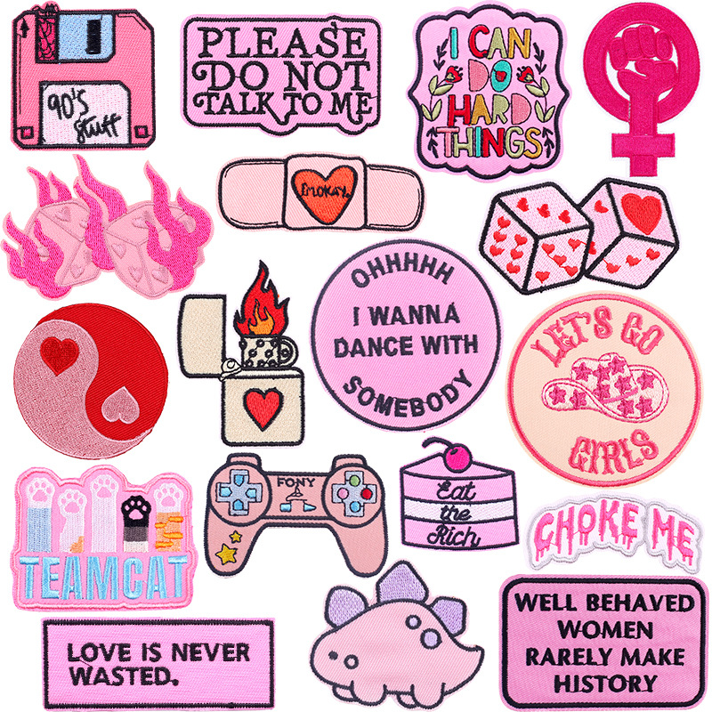 7g Weight Clothing Sticker Patches Classification 1 Piece Quantity Embroidery thread Material Letter Pattern Cute, Classic Style Style 1 Piece Cute Classic Style Letter Embroidery Thread Clothing Sticker Patches 1