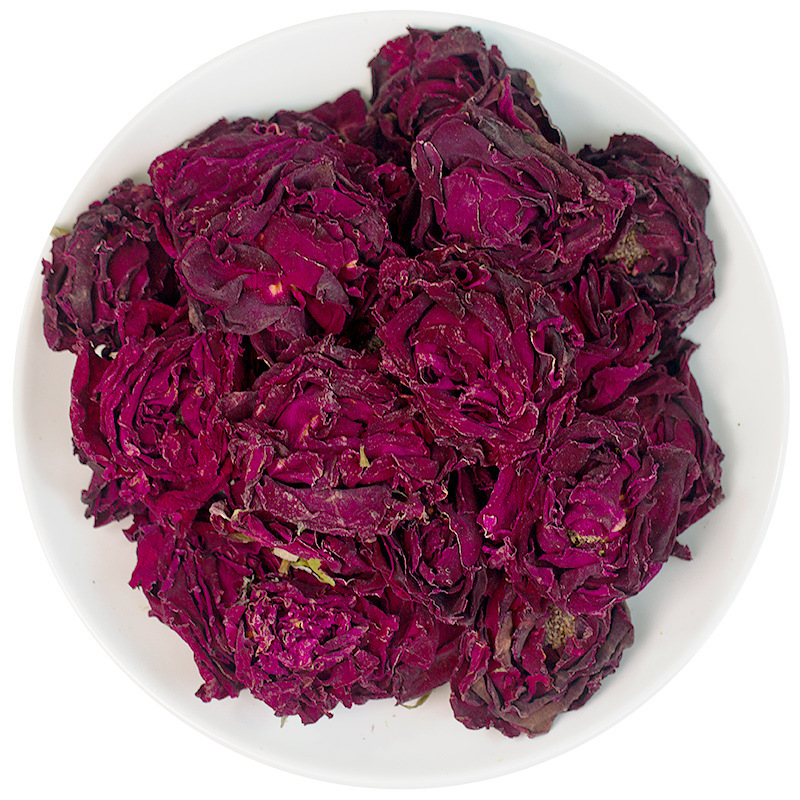 醉依然原产直供墨红玫瑰花冻干墨红玫瑰花茶批发新货散装墨红花冠|undefined