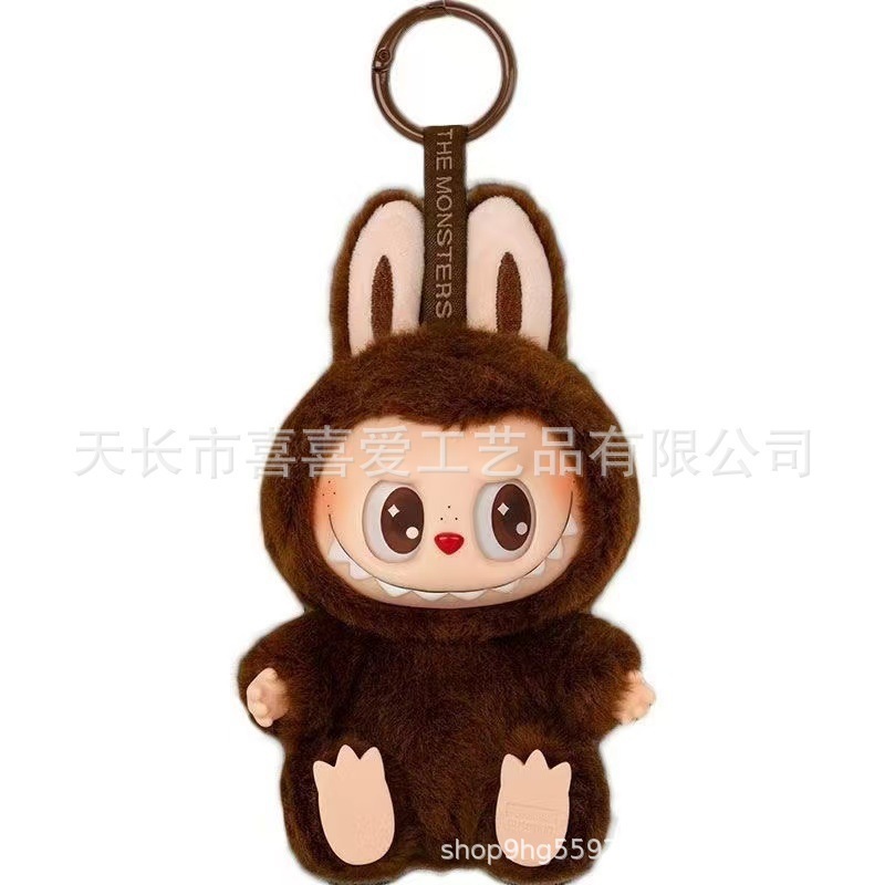 【现货】泡泡拉布布玛特心动马卡龙2代坐坐派对搪胶脸毛绒公仔玩|undefined