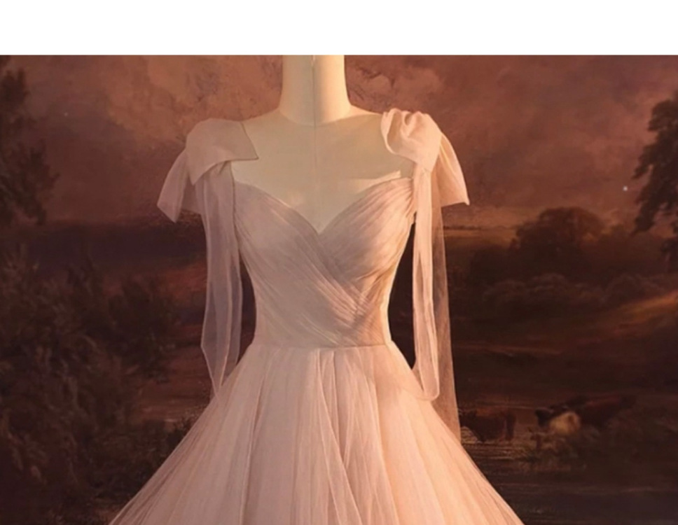 Abito da sera rosa donna lusso stile francese per matrimonio_voghion.com