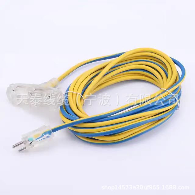 Ventas directas de cabeza de trapeador transparente estándar estadounidense con protector de fugas de cable de motor estándar estadounidense enchufado directo en Tiantai