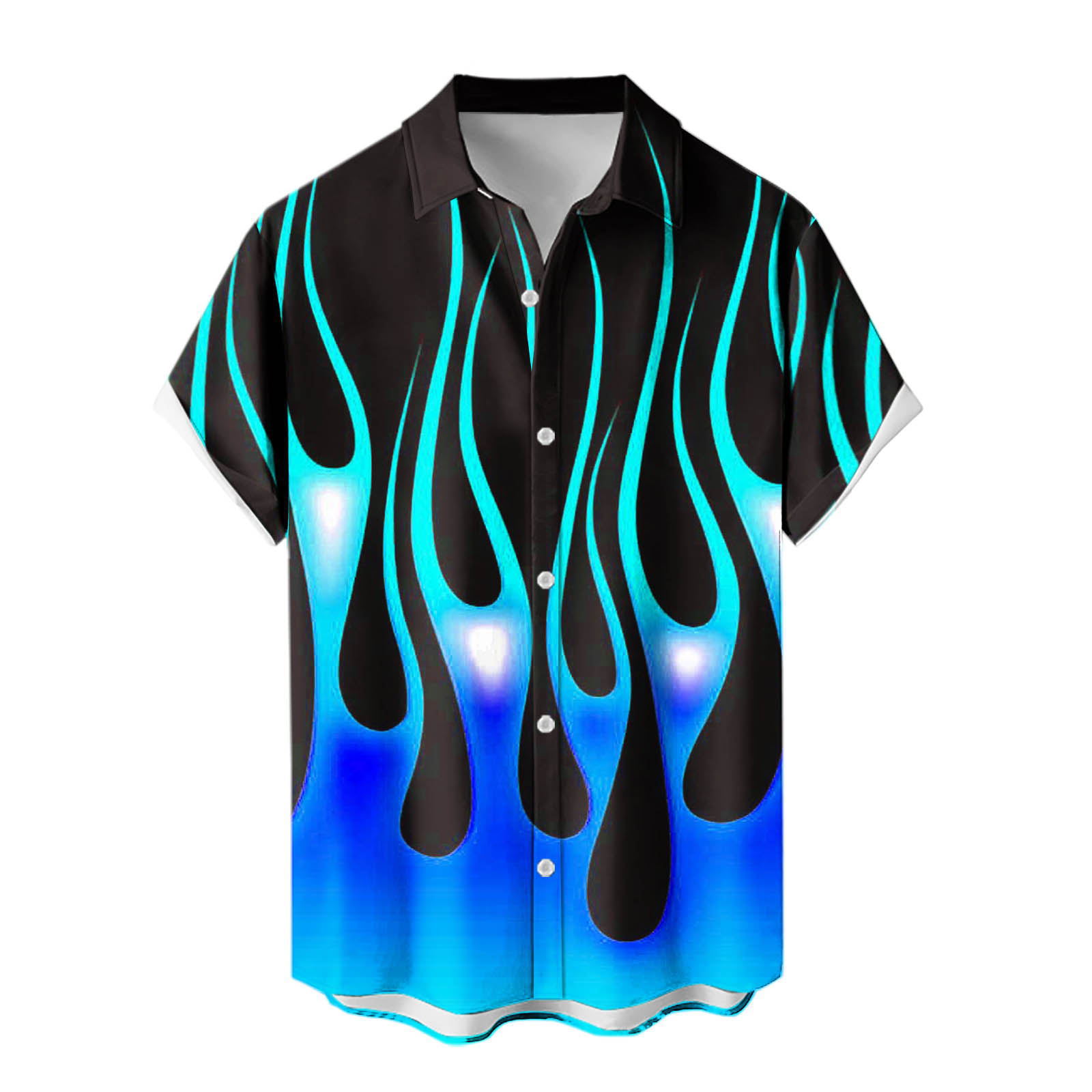 2024 venta caliente para hombres nueva camisa de manga corta Hawaii Holiday Series Camisa casual de todo fósforo con estampado 3D para hombres