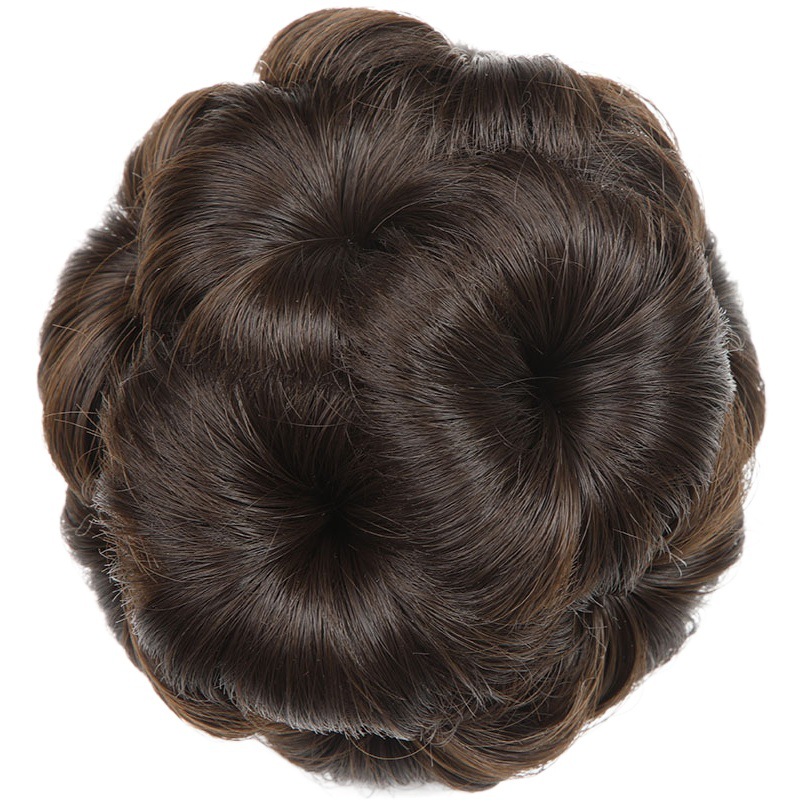 Peluca forma pelo bolsa nueve flor clip peluca anillo nupcial bola cabeza chica placa pelo anillo garra clip flor corsé