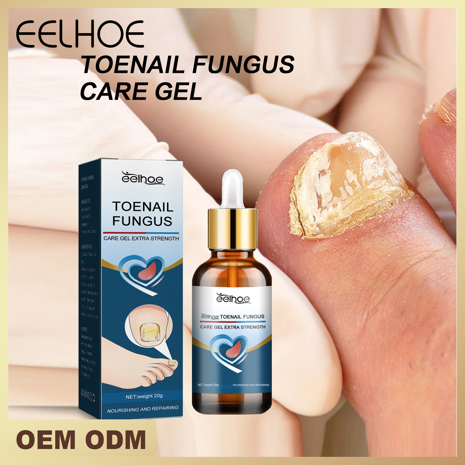 EELHOE gel Repair Hand, Foot, Grey Groin, Soft Nail, Moisturizing and Shining Nail Care_voghion.com