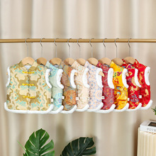 儿童马甲秋冬款2025新款拜年服唐装新中式国风外搭宝宝周岁礼服