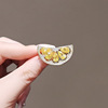 Protective underware, high-end brooch, fresh lemon classic suit jacket, pin, accessory