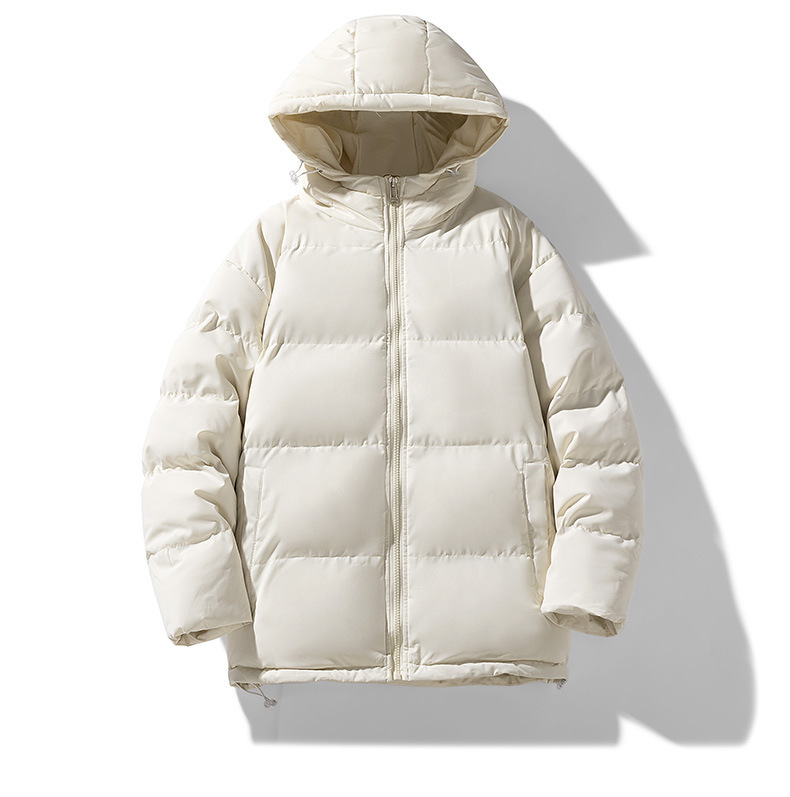 Herren Winter Steppjacke Mit Kapuze Warme Wattierte Parka Jacke_voghion.com