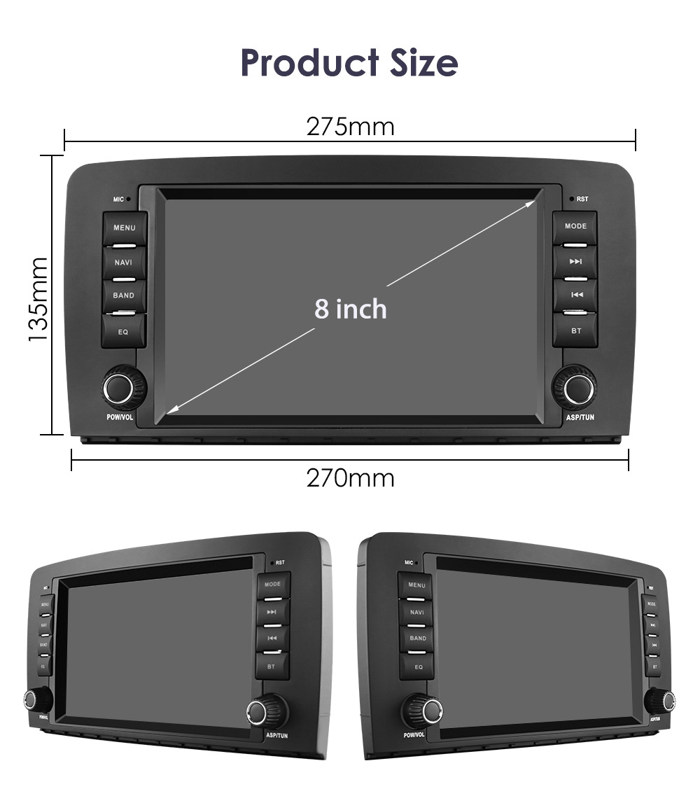 Cross-border suitable for BENZ Mercedes-Benz R-Class W251 R300 car radio multimedia GPS Android navigation