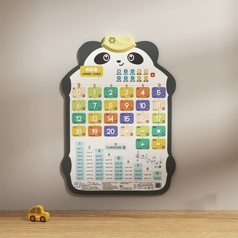 乐乐鱼 Rabbit, flip chart, cute toy, teaching brainteaser, with sound, early education