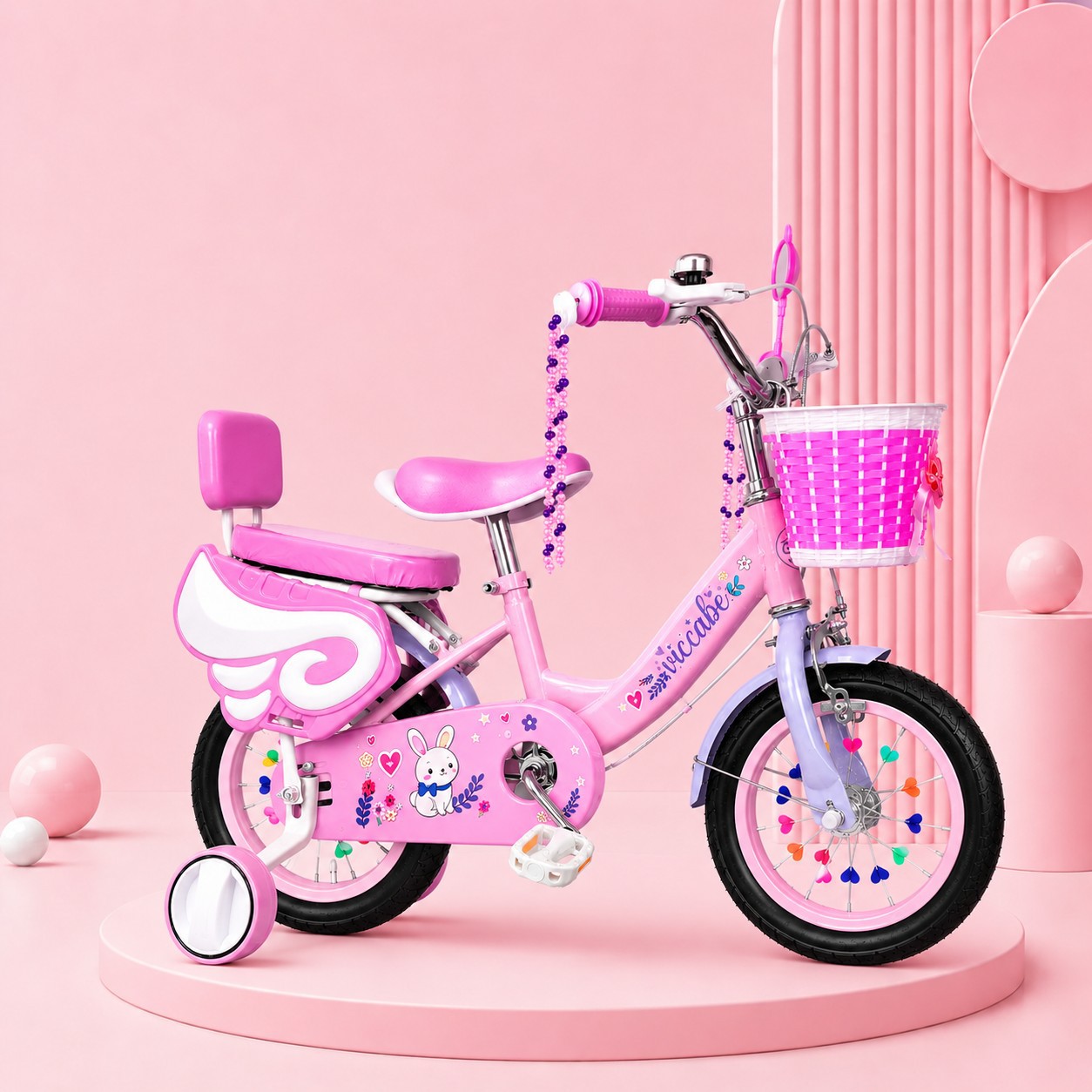 Bicicletas infantiles niñas de 2 años, 3 años, 5 años, 6 - 8 años de edad, bicicleta para niños de 12 pulgadas, 14 pulgadas, 16 pulgadas, 18 pedazos de bicicleta image 4