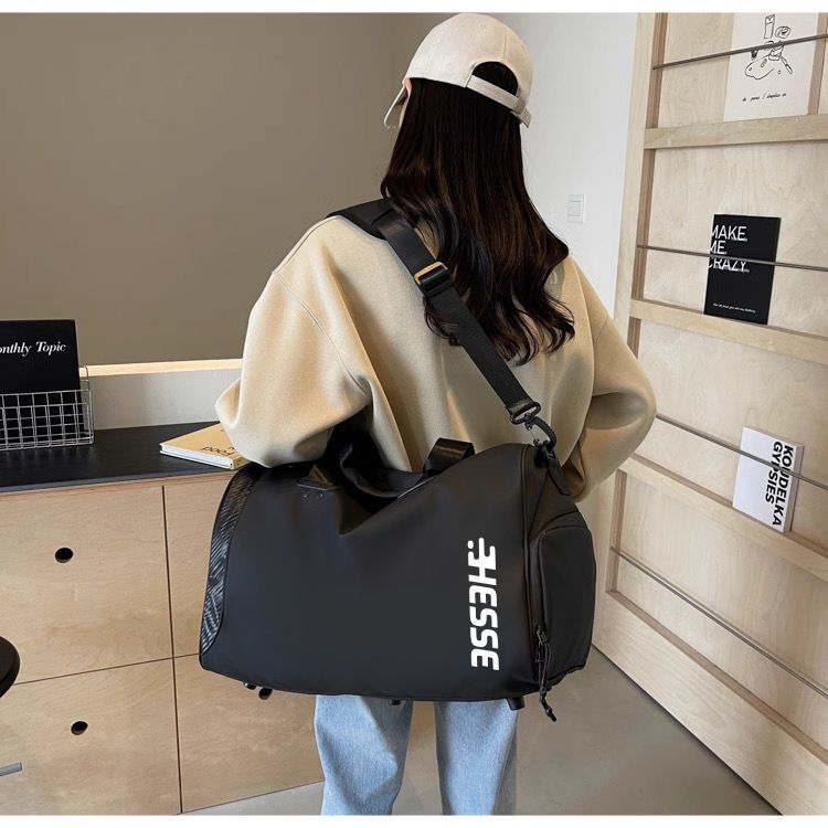 Short Trip Men's Large Capacity Women's Travel Hand Luggage Bag Dry Wet Separation Cycling Sports_voghion.com