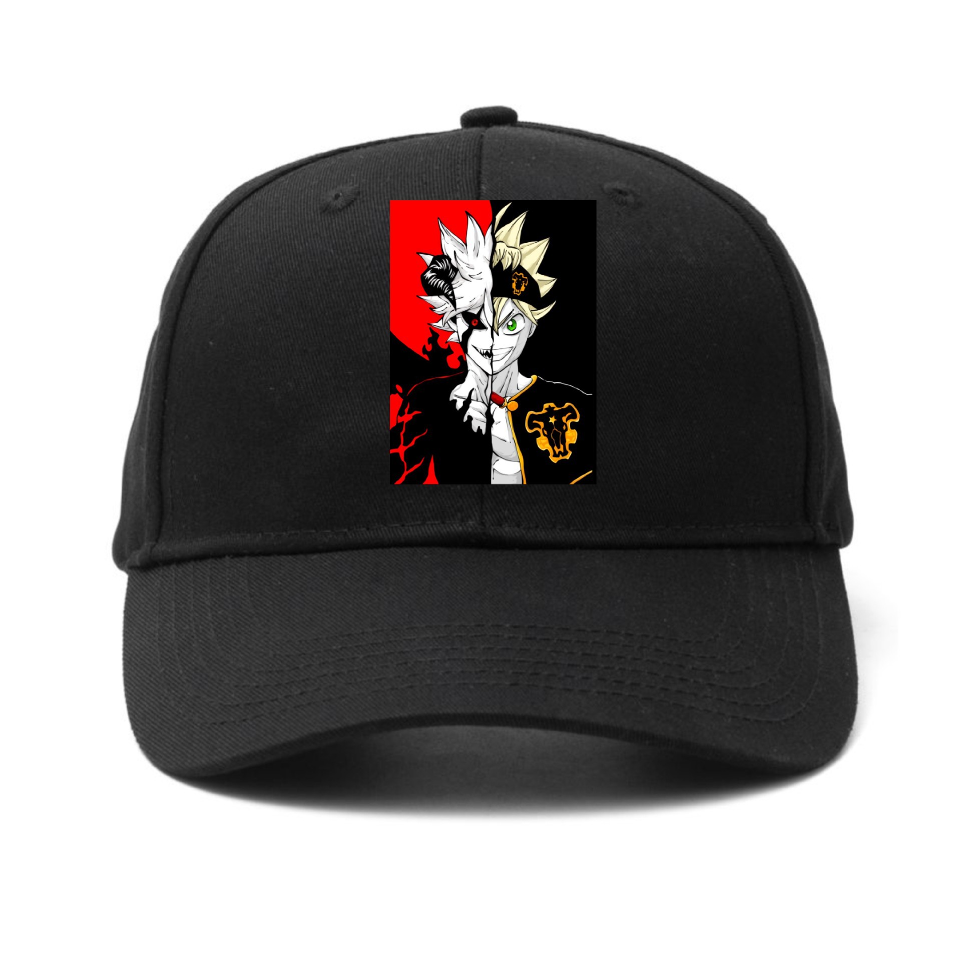 Gorra de béisbol de moda circundante de trébol de cuatro hojas negro para estudiantes deportes de ocio sombrero de dibujos animados para hombres y mujeres sombrero de red para el sol de cuatro estaciones
