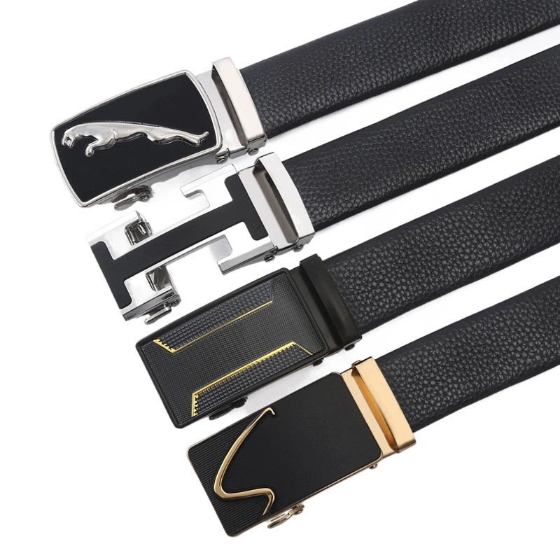 Ремень мужской узор личи Бизнес Отдых пояс стойло поставка брюки одежда кожаные аксессуары производители оптом