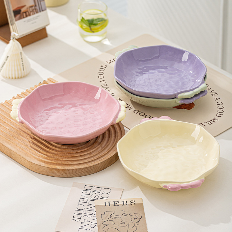Especially Beautiful Plates, Dessert Cake Plates, 2026 New Models, Beautiful Plates, Cute Salad Fruit Plates, Small and Exquisite