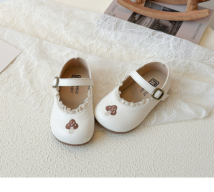 Prinzessin Lederschuhe Für Mädchen Mit Weicher Sohle Und Spitze_voghion.com