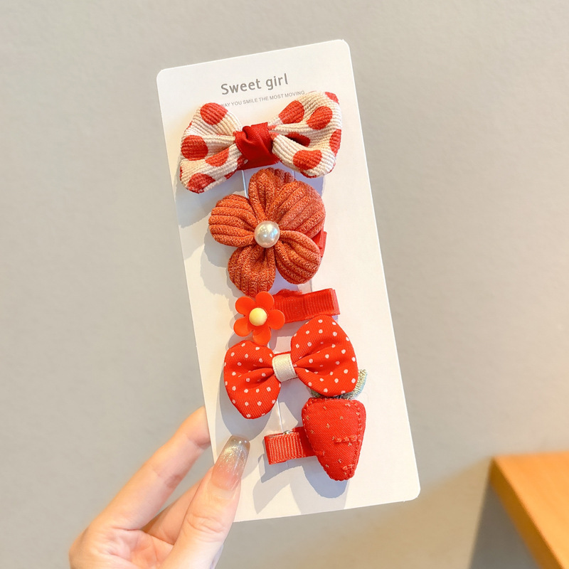 Horquilla de bebé de año nuevo, clip de pelo de sudor, tocado de bebé de niña, horquilla de lanugo para niños que no lastima el cabello, accesorios para el cabello de año nuevo