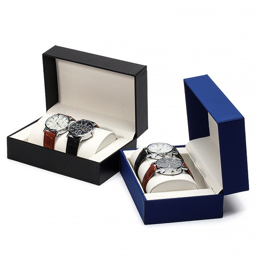 Watch gift box set, elegant watch set box, flip cover PU surface watch box, jewelry jewelry box manufacturer