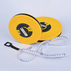Manufacturer supplies 30m, 50m, 100m fiber ruler, disc ruler, engineering hand-cranked plastic soft tape measure