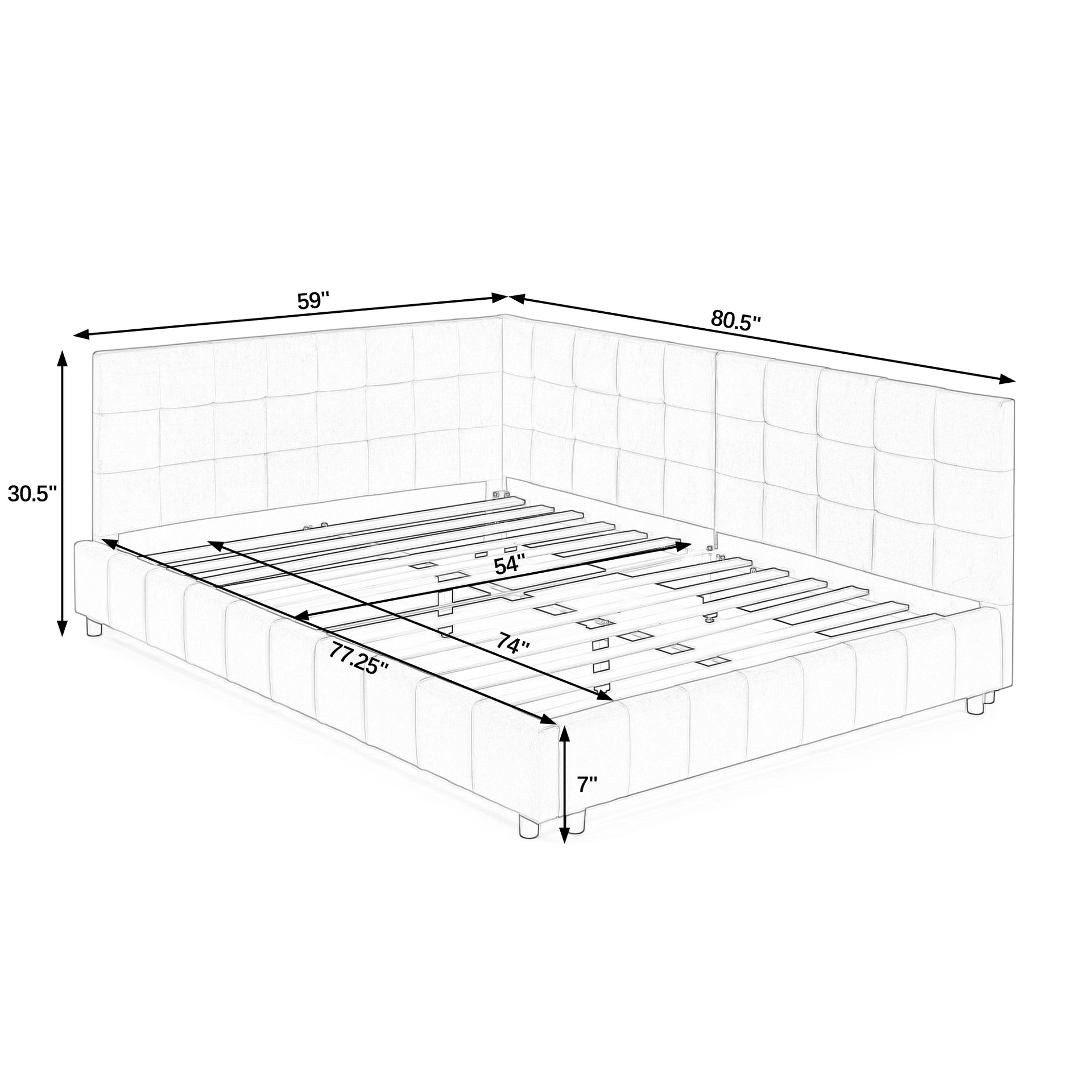 Camas de tela modernas y simples, lujosas nórdicas, camas dobles de dormitorio principal, paquetes blandos pequeños, red