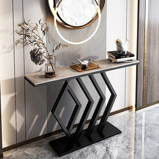 Italian Wholesale Entrance Table Light Luxury Entrance Cabinet New Chinese Style Modern Stripcase Corridor Wall Decoration Exhibition New Product