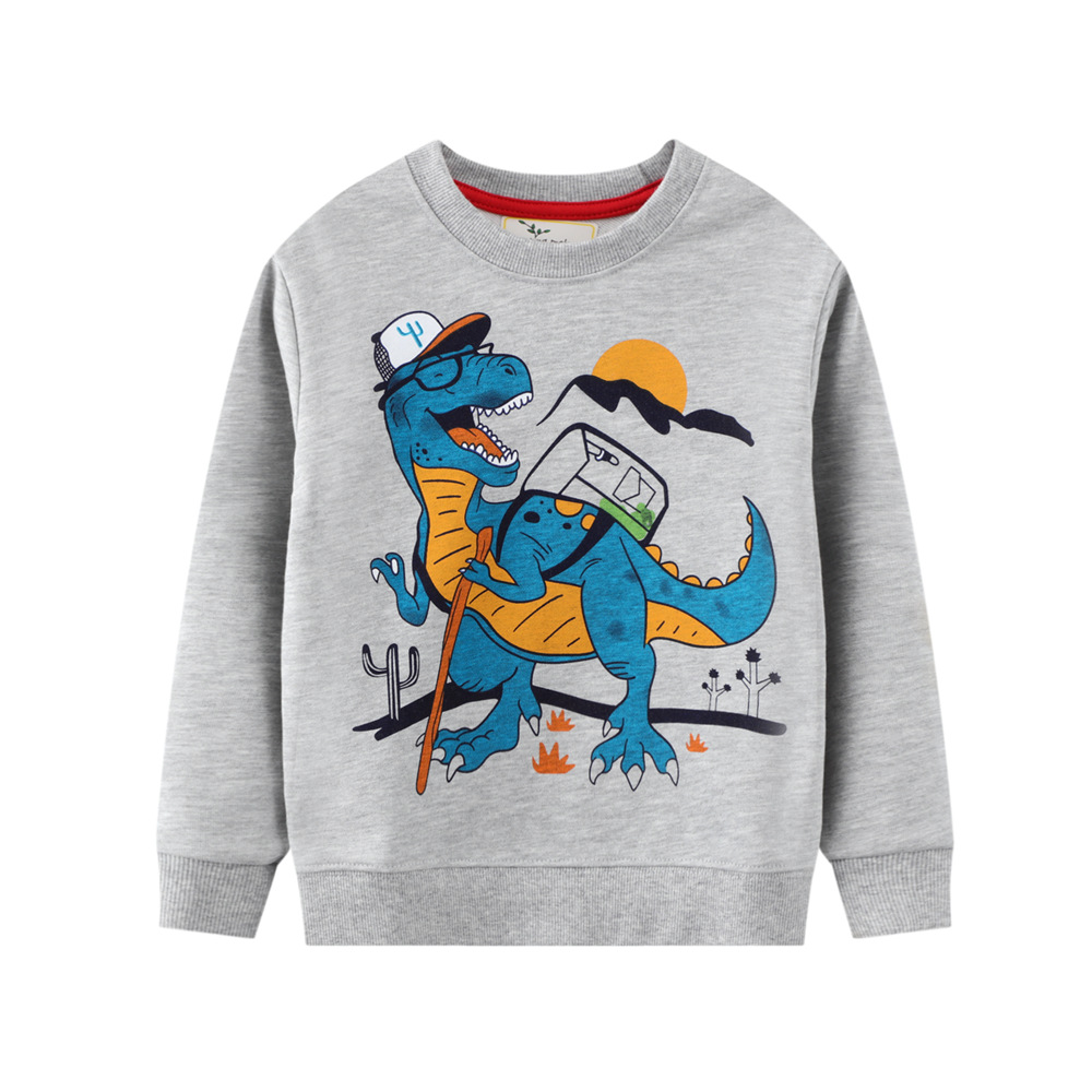 Fashion Dinosaur Cotton Hoodies & Sweaters display picture 1