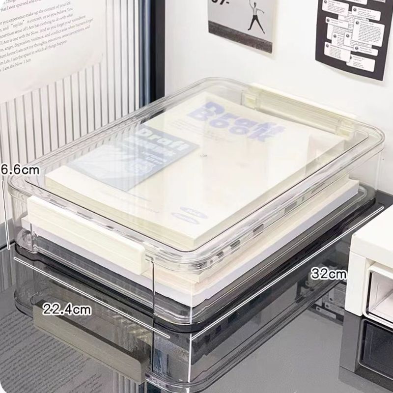 档案盒4直销收纳盒整理盒代塑料试卷文件透明桌面户口本初中毕业|undefined