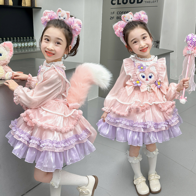 Girls Princess Dress Autumn New Lolita dress Children's Birthday Dress Lina Belle Christmas Costume