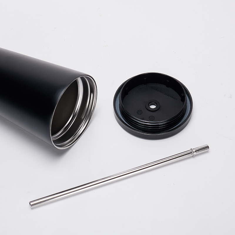 304 taza de acero inoxidable taza de agua de comercio exterior taza de paja de automóvil taza de regalo de color gradiente logotipo personalizado al por mayor