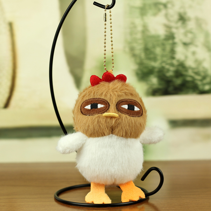 Lovely cute chick colgante juguetes de peluche Chickpea puesta de huevo muñeca bolsas colgantes llaveros muñecas