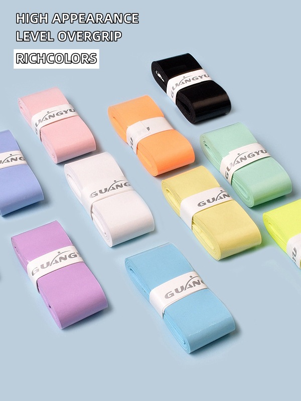 Cinta adhesiva transfronteriza plana, antideslizante, duradera y absorbente del sudor para raquetas de pickleball, cinta de agarre de látex para raquetas de bádminton. image 5