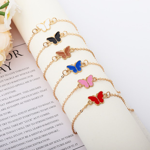 Europe and the United States cross-border fashion bracelet jewelry simple Joker jewelry cute butterfly adjustable bracelet manufacturers wholesale