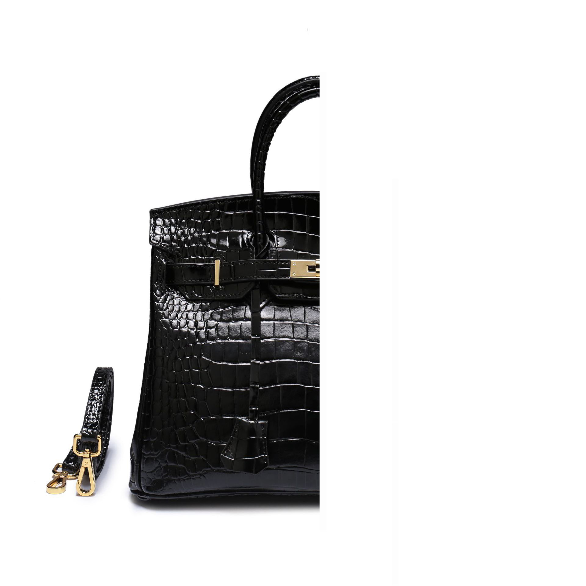 Leather platinum handheld purse