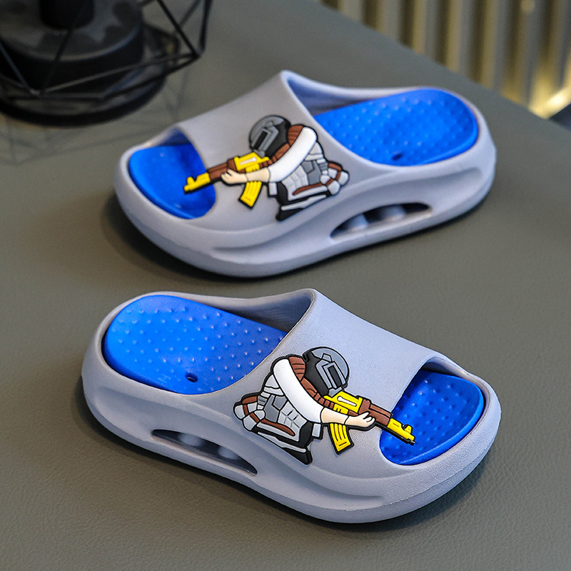 Eating Chicken EVA Children's Slippers Men's Summer Indoor Home Slippers Big Kids Young Students Slippers Boys Slippers