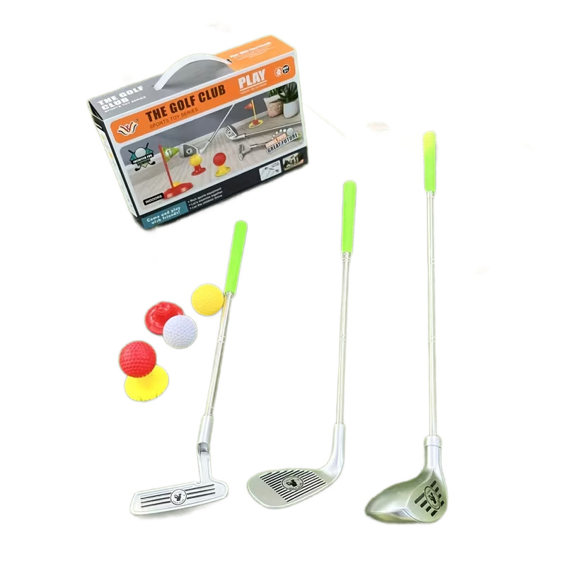 Amazon transfronterizo juego de juguetes de golf para niños juguetes de ocio al aire libre al por mayor inventario de equipos de golf