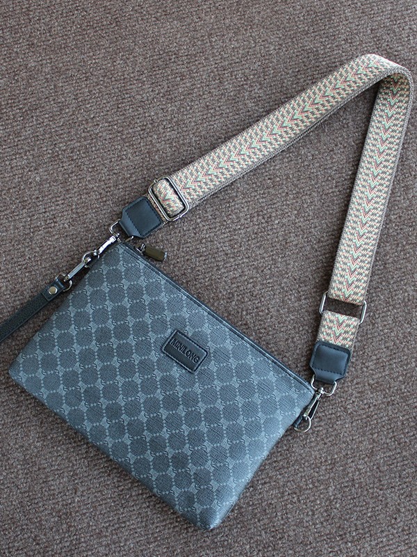Crossbody Bag Clutch 2025 New Trendy Printed Soft Leather Genuine Men's and Women's Clutch Bag Casual Large Capacity Clutch Bag Cross Bag