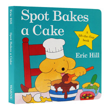 小玻烤蛋糕Spot Bakes A Cake 英文原版绘本儿童英语启蒙纸板书籍