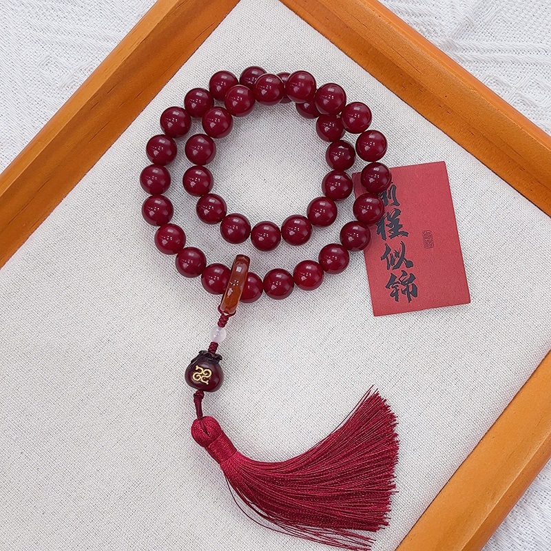 주잉홍 [돈주머니 스타일] 둥근 구슬