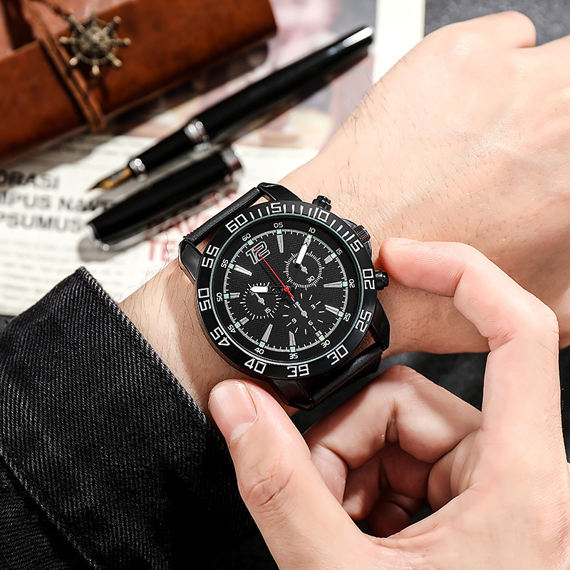 Montre lumineuse d'affaires décontractée pour hommes, série Cool Internet_voghion.com