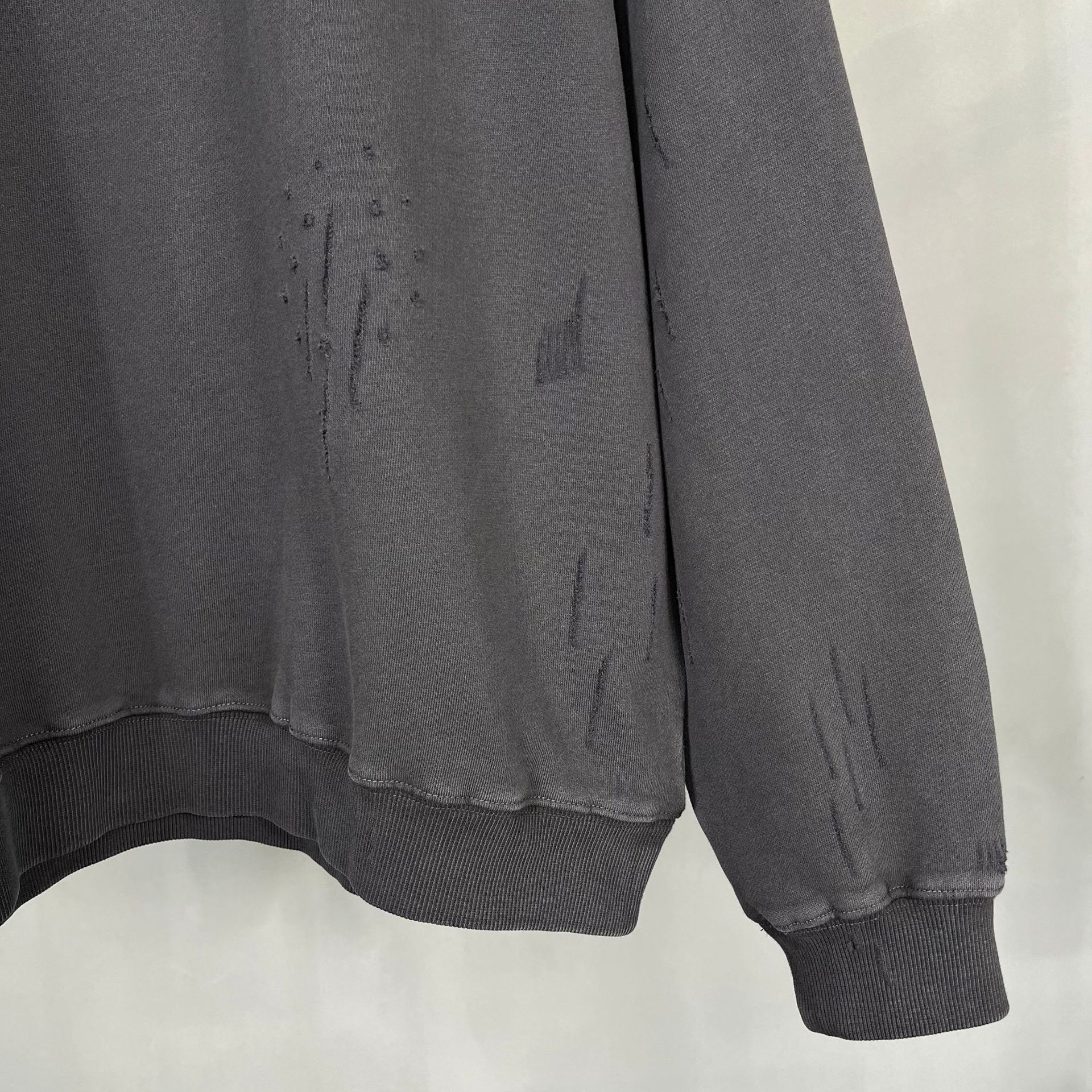 Herren Sweatshirt Schwerer Retro Pullover Mit Waschung_voghion.com