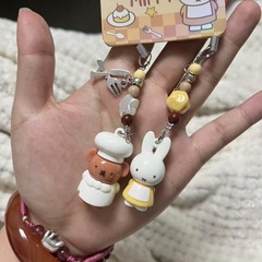 可爱卡通童趣小熊兔子挂件小众个性简约甜美百搭ins手机包包挂件