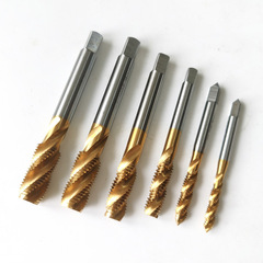 Esk titanium-plated spiral tap for blind hole machine with upper chip removal nitrided spiral coating tap M2M3M4M5M6
