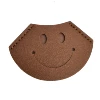 Smiling face [coffee color]