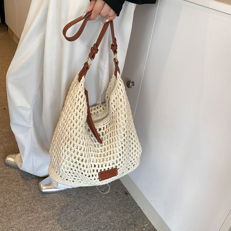 Diseño de nicho de moda de gran capacidad bolsa de hombro de mujer 2026 bolsa de vacaciones bolsa de playa casual