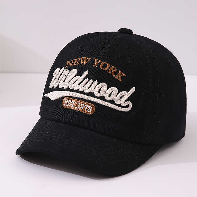 Sombreras de béisbol coreanas para niños primavera y otoño retro letras coreanas bordadas varones y niñas caprichos de boca de pato