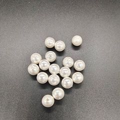 日本棉花珍珠全孔 純棉花珠 直孔棉花仿珍珠飾品配件耳飾DIY配件