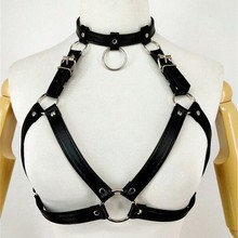 2023亚马逊成人情趣用品pu皮革束缚衣sm调情玩具女性内衣性感诱惑